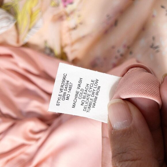 Floral Boho Maxi Dress By Fig & Flower  Smocked Waist Button-Down Puff Sleeves - Picture 8 of 11